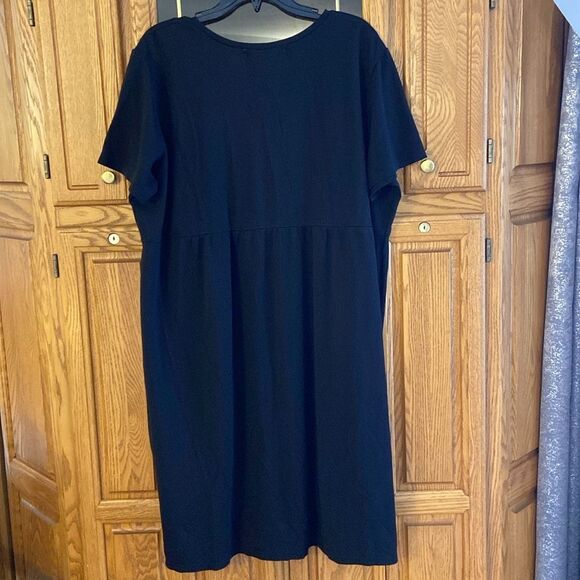 Casual Black Short Sleeve High waisted Maternity Nursing Dress Oversized - Picture 3 of 8